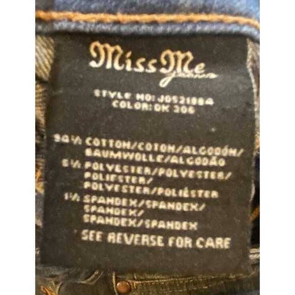 Miss Me Jeans Womens 27 Blue Bootcut‎ 5 Pocket Western - Picture 7 of 9